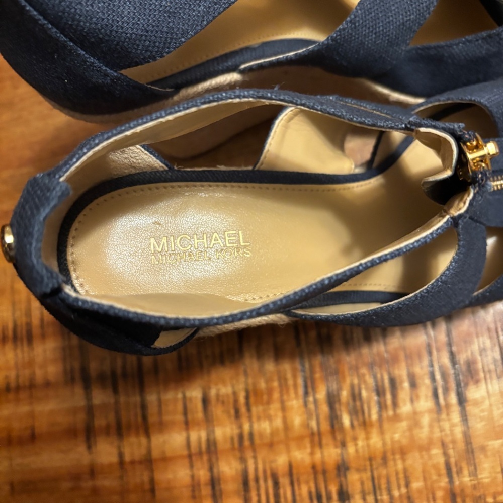 Michael Kors Denim Wedge - Picture 3 of 6
